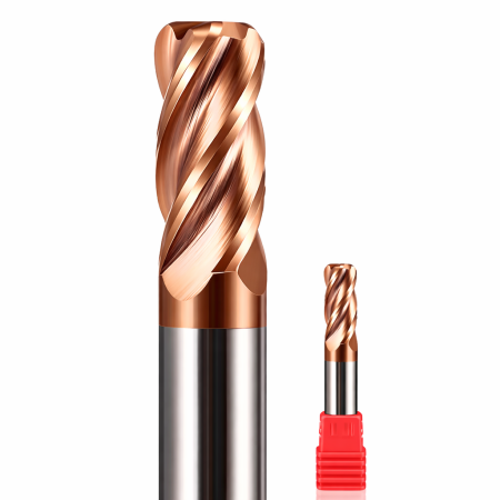 FREZ PROMIENIOWY TORUSOWY VHM fi 3 R0.5 mm 60 HRC 4F L50 ZAOKRĄGLONY