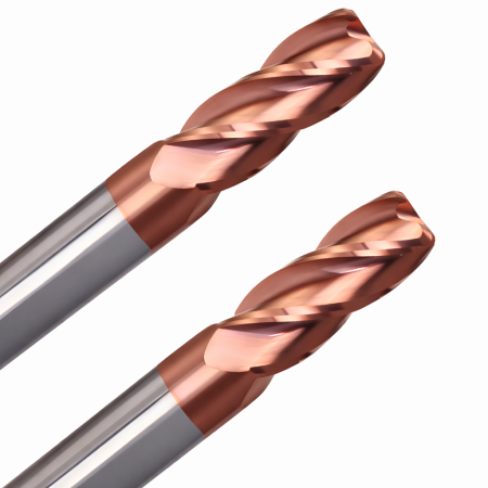 FREZ PROMIENIOWY TORUSOWY VHM fi 3 R0.5 mm 60 HRC 4F L50 ZAOKRĄGLONY