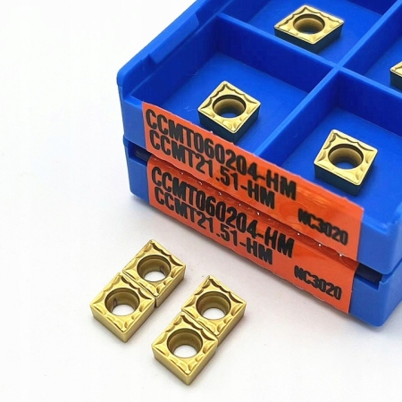 Płytki CCMT 060204-HM NC3020 stal wkładki nóż 06