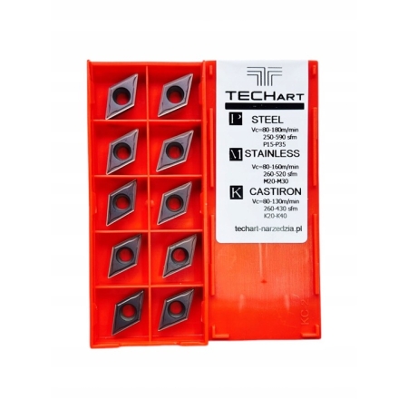 Płytki wieloostrzowe tokarskie DCMT11T304 MP MU25B