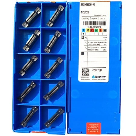 Płytki MGMN 600 wkładki do rowków przecinania