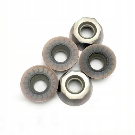 Płytki frezarskie RPMT1204MOE-JS VP15TF, okrągła, węglik, frezowanie, stal