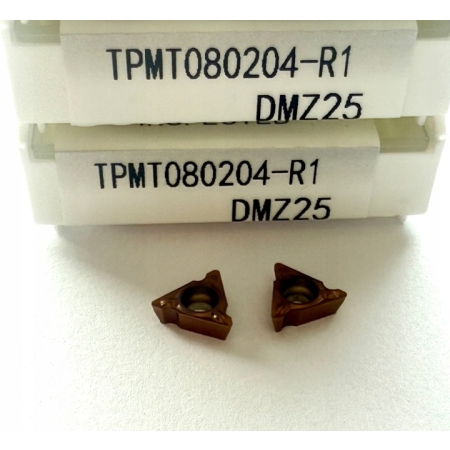 Płytki skrawające, wieloostrzowe TPMT080204-R1 DMZ25- tokarskie, węglikowe