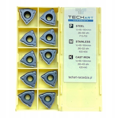 Płytki wieloostrzowe WCMT080412 wkładki wiertło