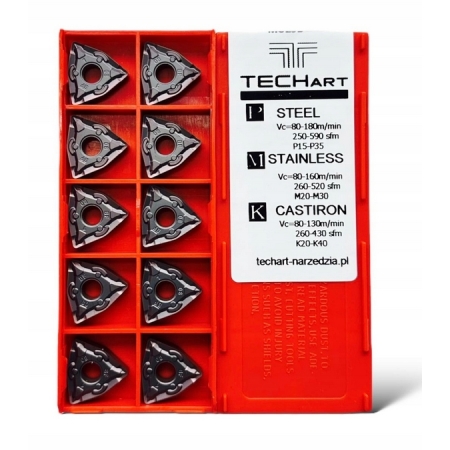 Płytki wieloostrzowe WNMG 080408 BF MU25B