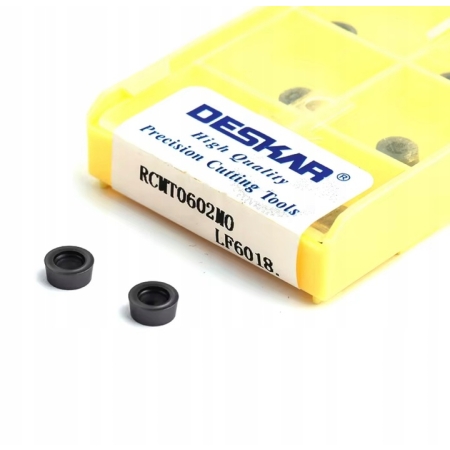 Płytki tokarskie RCMT0602MO LF6018 do głowic, CNC, węglikowe, stal