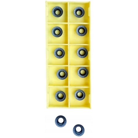 Płytki tokarskie RPMT10T3MOE-JS LF6018 do głowic, CNC, węglikowe, stal