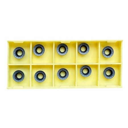 Płytki tokarskie RPMT10T3MOE-JS LF6018 do głowic, CNC, węglikowe, stal