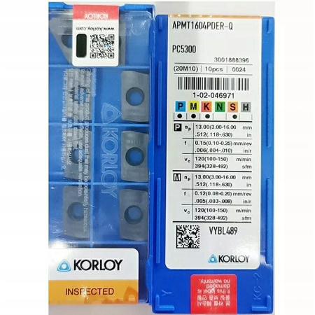 PŁYTKI WĘGLIKOWE KORLOY APMT 1604 PDER-Q PC5300