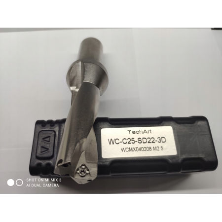 Wiertło składane płytkowe fi 22 na WCMX040208 3D