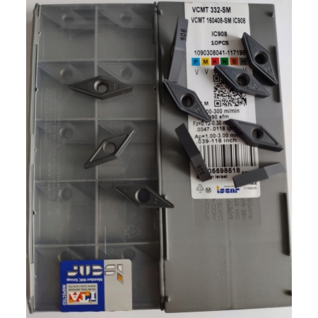 Płytki wieloostrzowe VCMT 160408 SM IC 908 FV