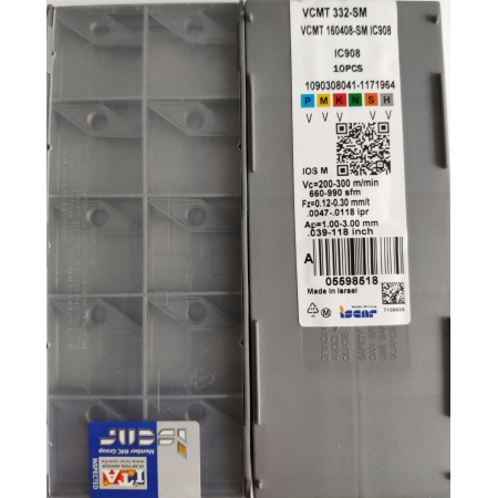 Płytki wieloostrzowe VCMT 160408 SM IC 908 FV