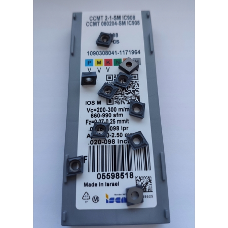 Płytki CCMT 060204 SM IC908 do noża tokarskiego FV