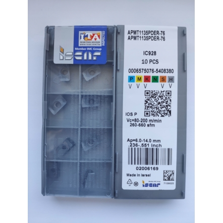 Płytki wieloostrzowe APMT 1135 PDER-76 IC928 FV