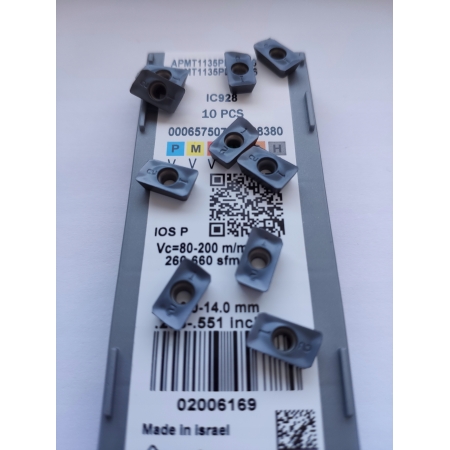 Płytki wieloostrzowe APMT 1135 PDER-76 IC928 FV