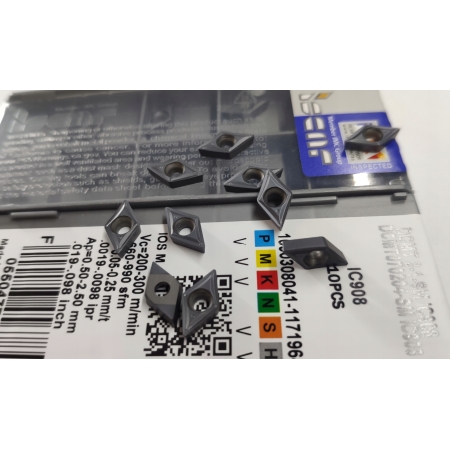 Płytki wieloostrzowe DCMT 070204 -SM IC908