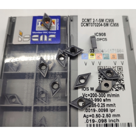 Płytki wieloostrzowe DCMT 070204 -SM IC908