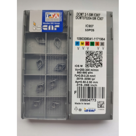 Płytki wieloostrzowe DCMT 070204 -SM IC907