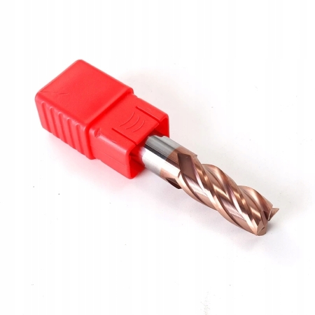 FREZ PALCOWY VHM fi 10 mm WĘGLIKOWY 55 HRC 4F L75