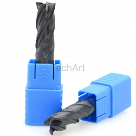 FREZ PALCOWY VHM fi 4 mm WĘGLIKOWY 50 HRC 4F L100